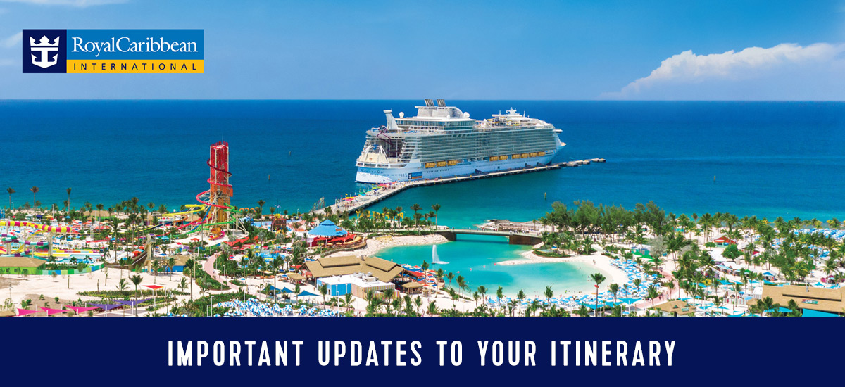Important Updates To Your Itinerary